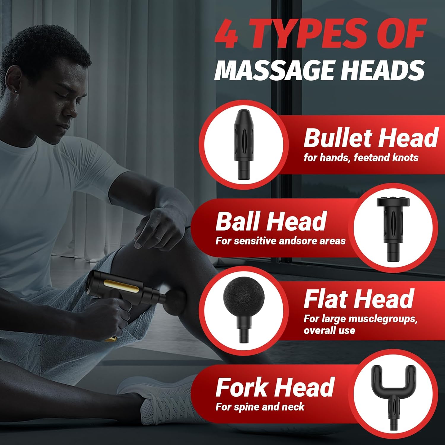 Portable Mini Muscle Massage Gun-Handheld Electric Deep Tissue Percussion Muscle Massager, Ultra Quiet Pain Relief Fascia Gun
