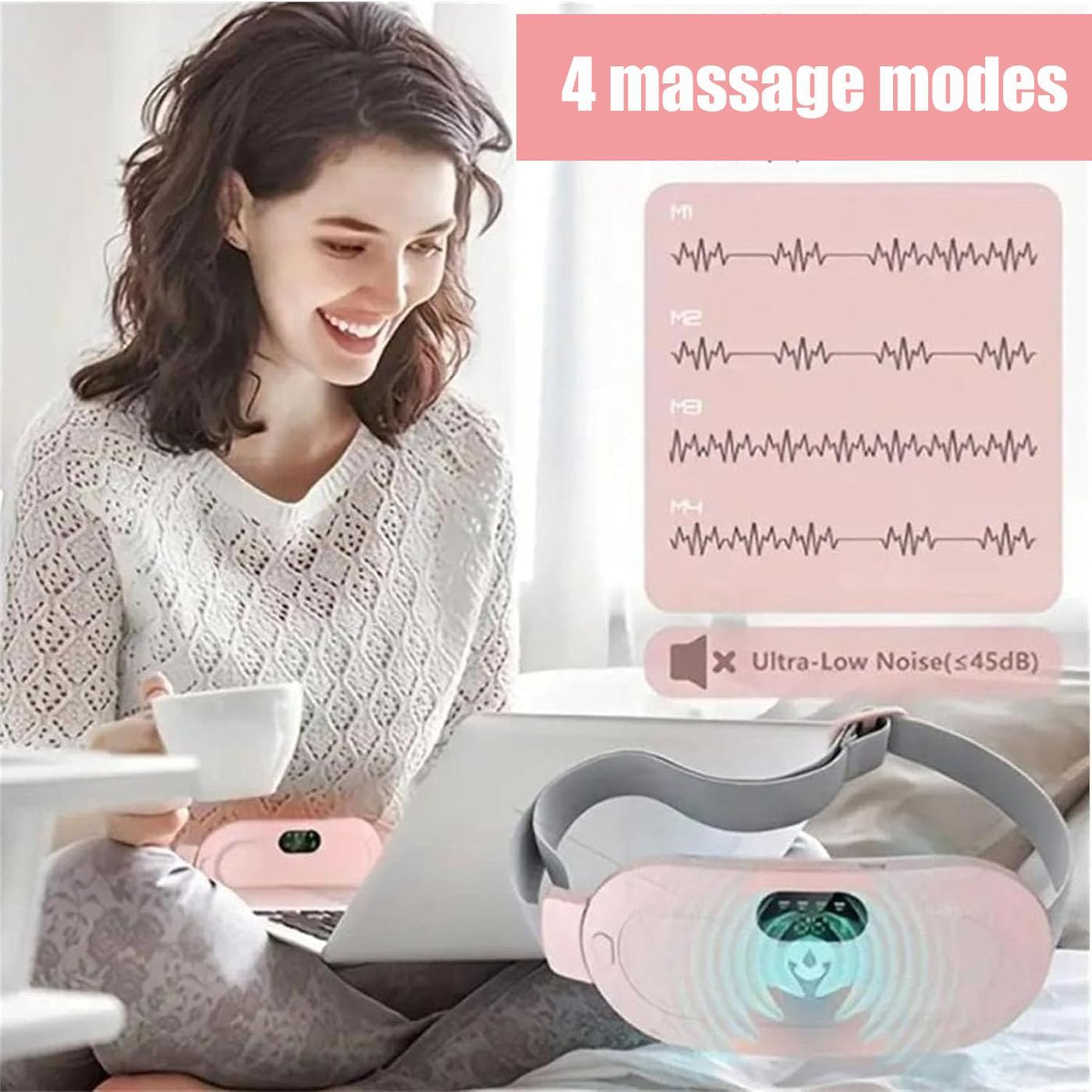 Electric Period Cramp Massager – Gentle Heating Pad for Quick Relief