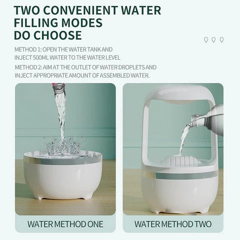 Anti Gravity Humidifier – Magical Floating Water Droplets with LED Light & Mist Maker