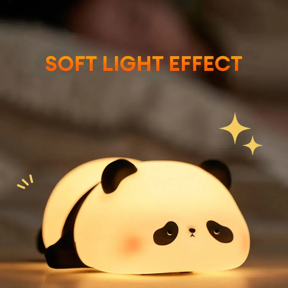 Cute Panda Silicone LED Lamp Light