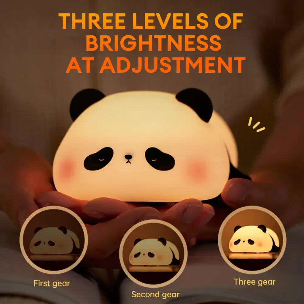 Cute Panda Silicone LED Lamp Light