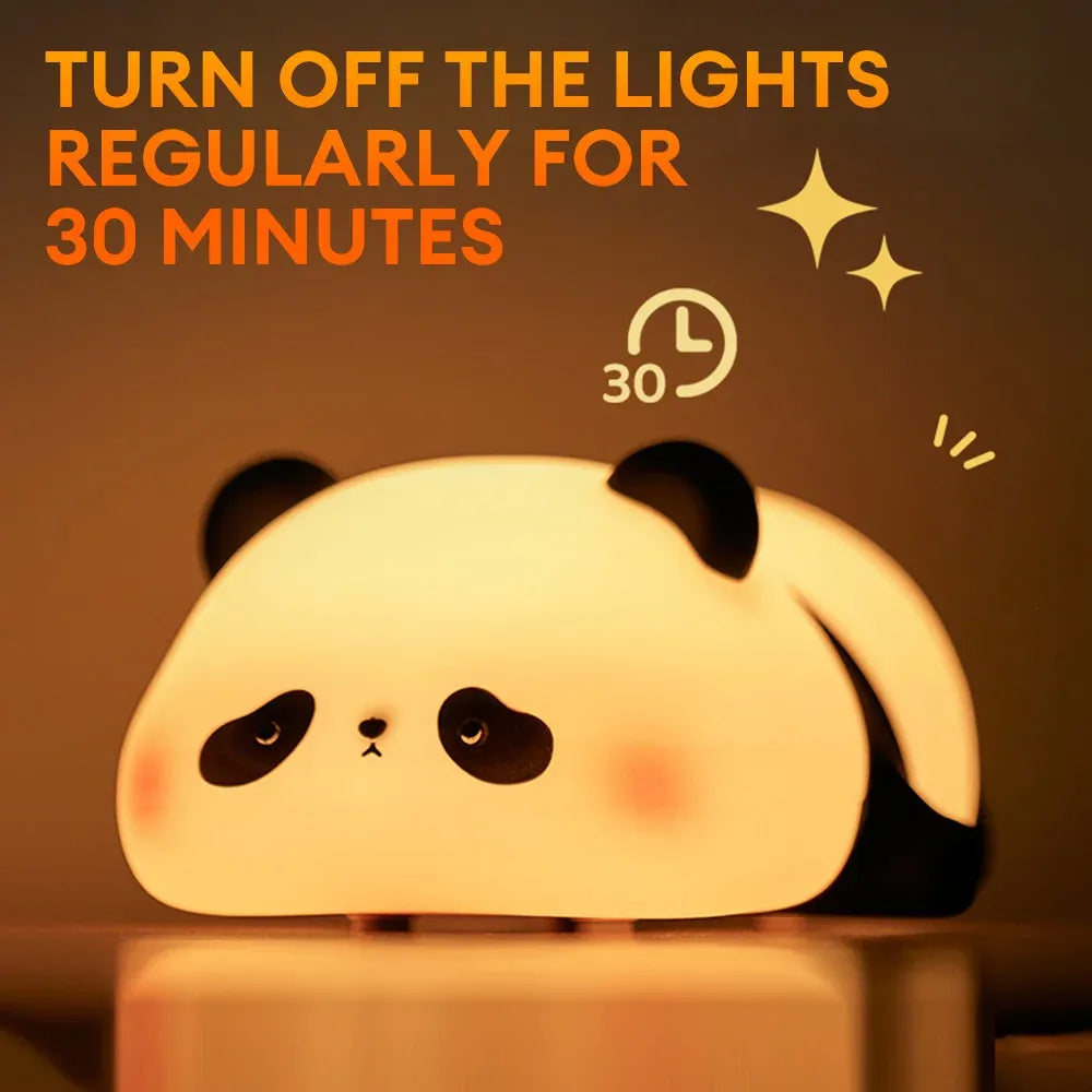 Cute Panda Silicone LED Lamp Light