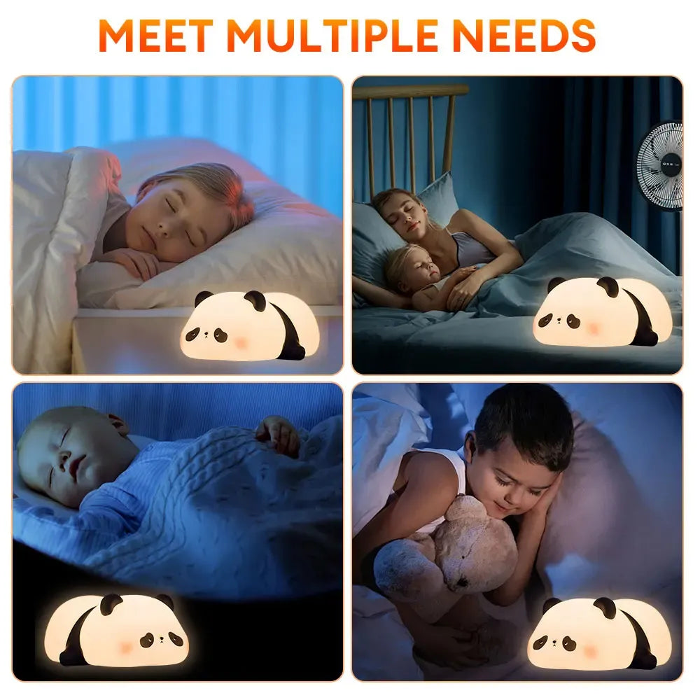 Cute Panda Silicone LED Lamp Light