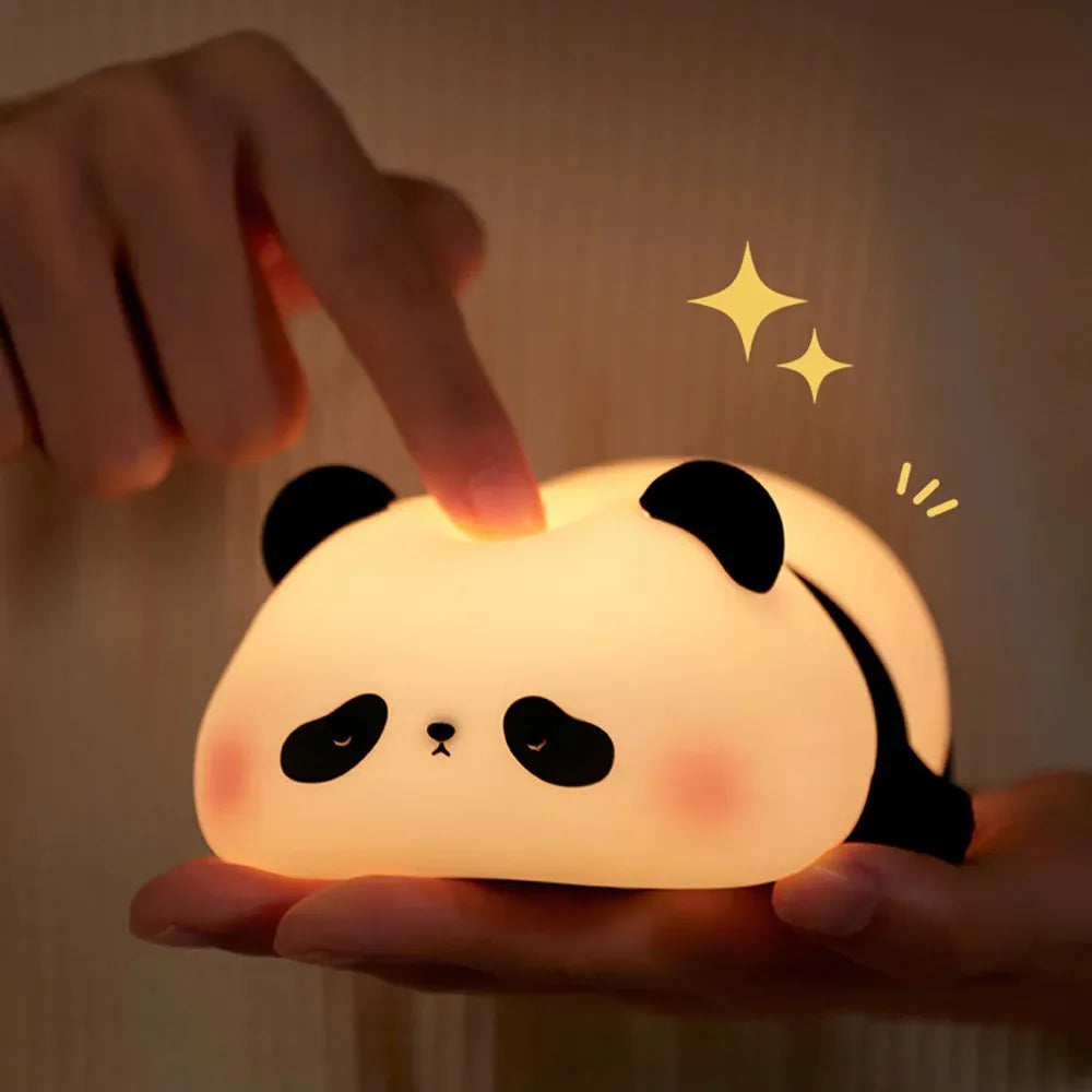 Cute Panda Silicone LED Lamp Light