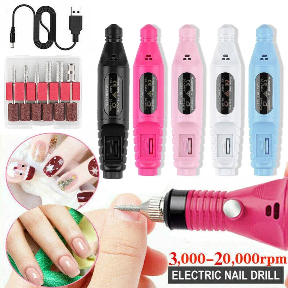 Professional Electric Nail File Drill Manicure Tool Pedicure Machine Set Kit AU