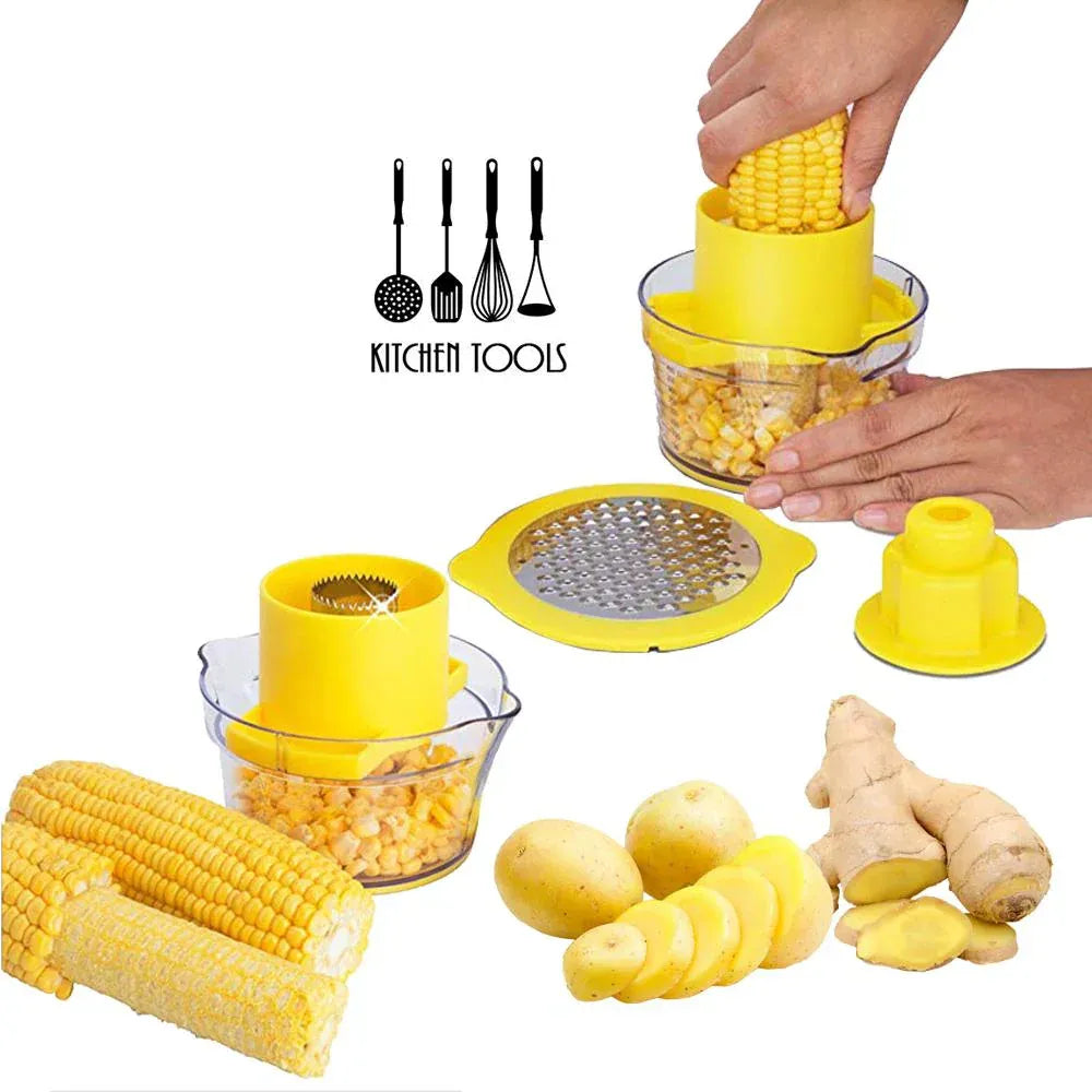 2-in-1 Multi Corn Stripper & Peeler – Quick Kernel Remover Kitchen Tool