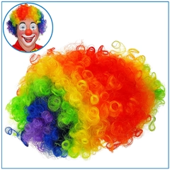 Colorful Curly Clown Wig – Funny Afro Costume Wig for Parties & Dress-Up